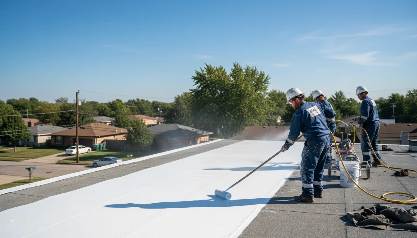 Commercial roof coating in Warba, MN near me